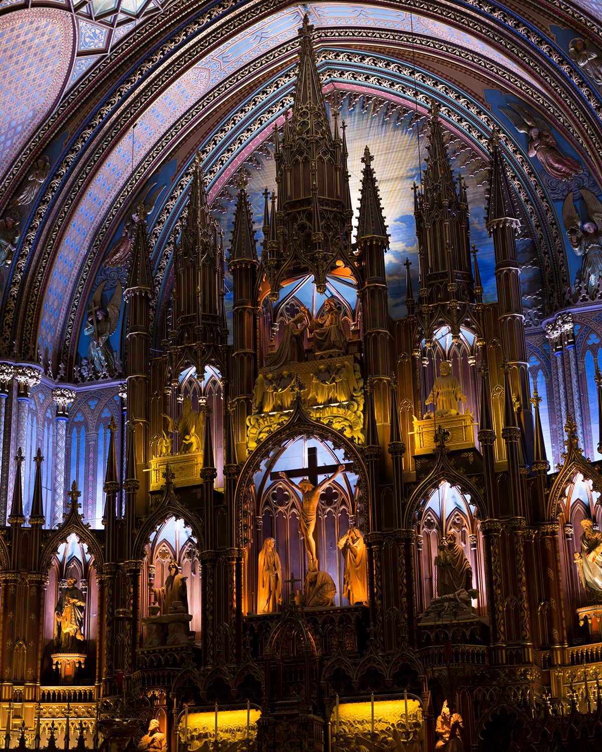 Interior of the Notre Dame Basilica- Montreal